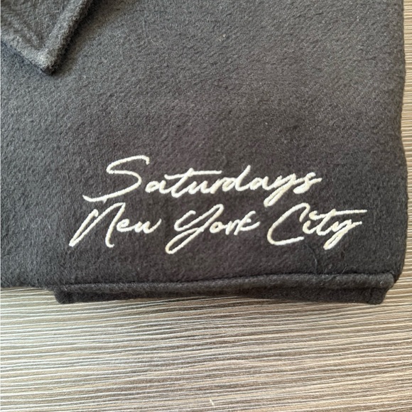 Saturday NY Black Long Sleeve OverShirt - Picture 3 of 8